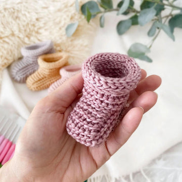 5 sizes - TINYTOES Crochet Booties Pattern