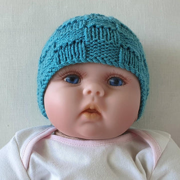 Timmy - Seamless block stitch baby beanie