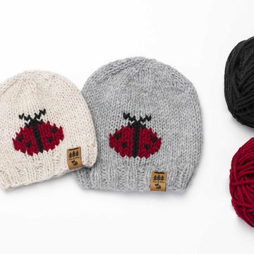 Ladybug Hat Beanie Toque Baby Children Women Men