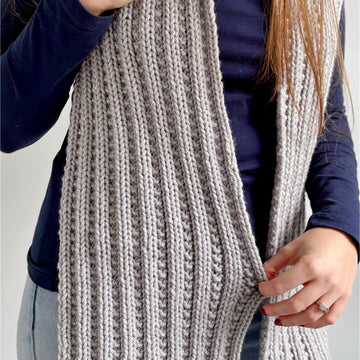 'Beaded Rib’ Scarf