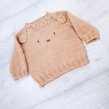 Teddy Bear Top Down Jumper 0-2 yr