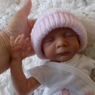 Premature to newborn baby ribbed hat