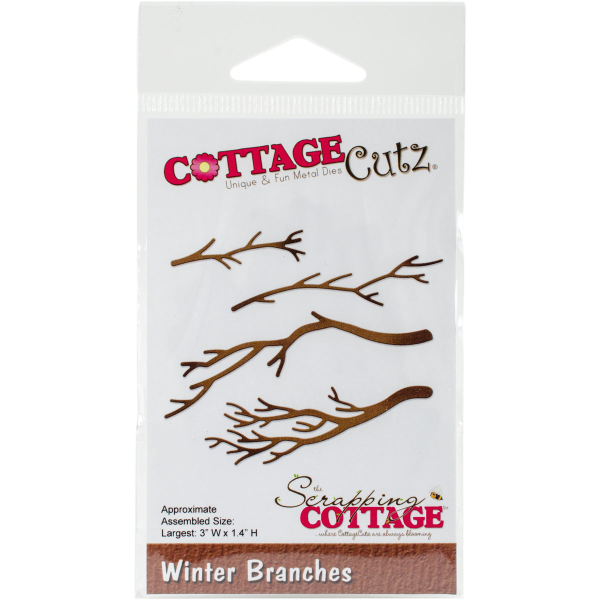 CottageCutz Dies - Winter Branches, 3"X1.4"
