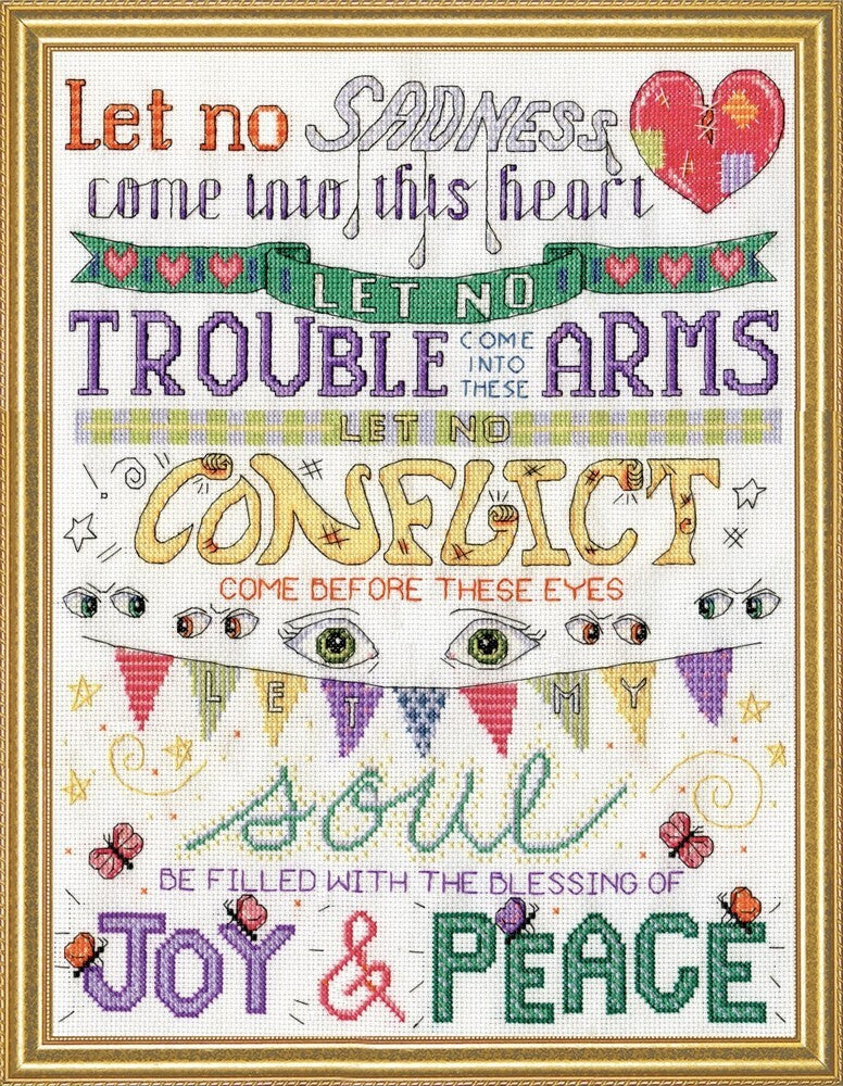 Design Works Blessings Cross Stitch Kit - 27.94cm x 35.56cm