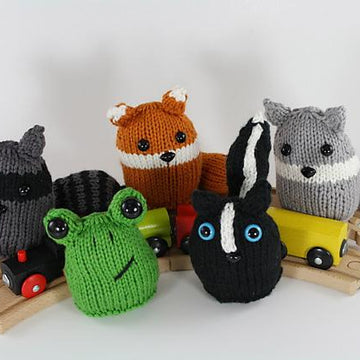 Woodland Friends (Skunk, Fox, Frog, Wolf, Raccoon)