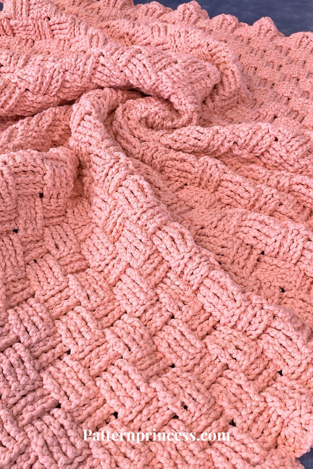 Blush Glam Chunky Blanket