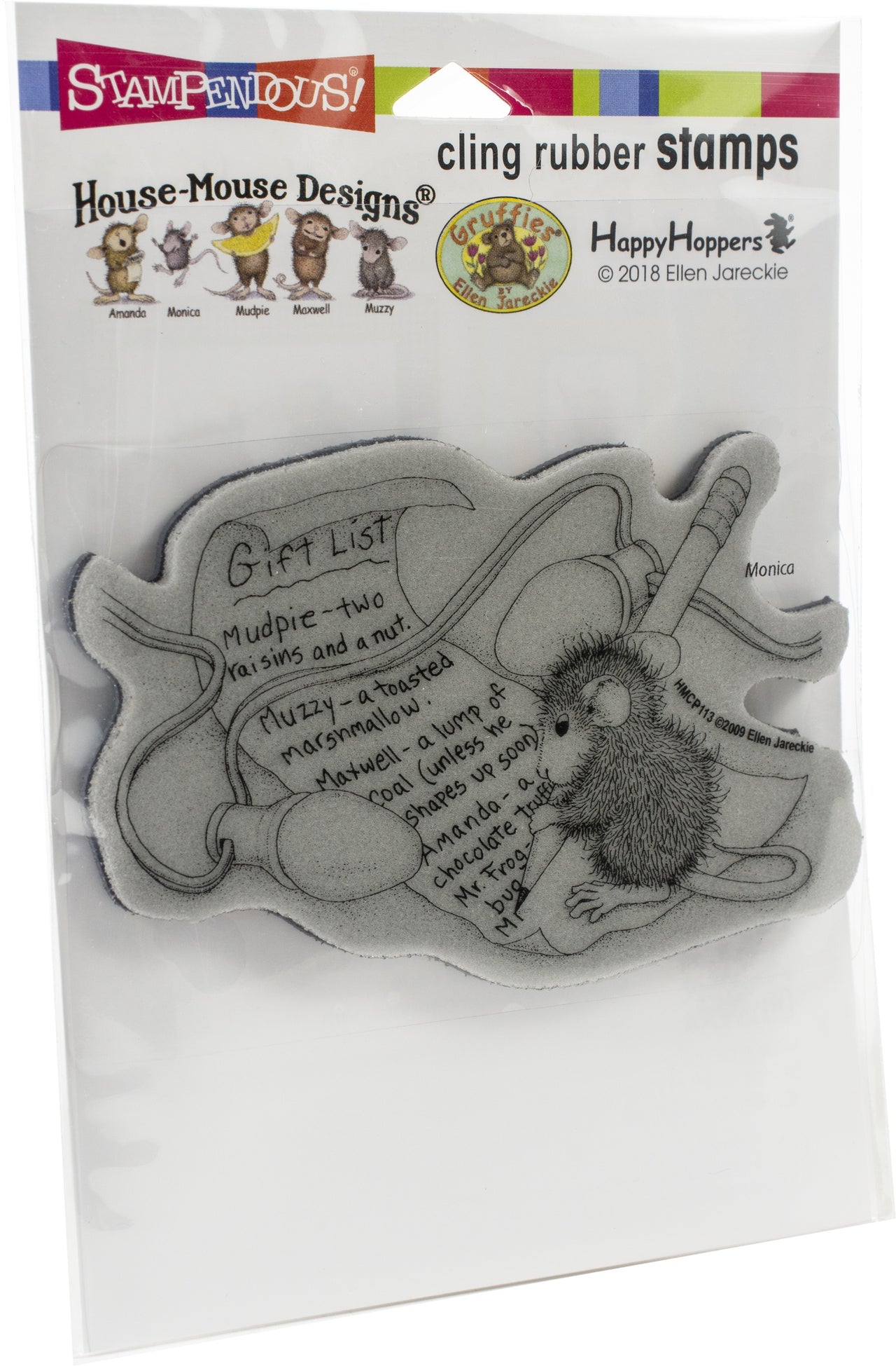 Stampendous House Mouse Cling Stamp - Light Note