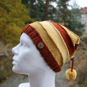 Pointy Pompom Hat