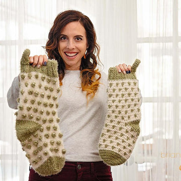 Polka Dot Stocking Knit