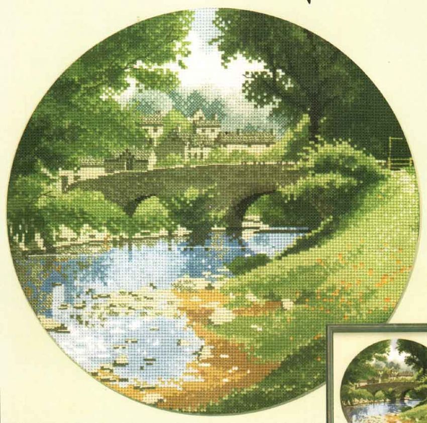 Heritage Riverside Cross Stitch Kit - JCRV310-28C