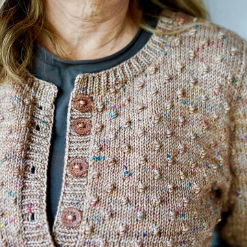 Dot knots cardi