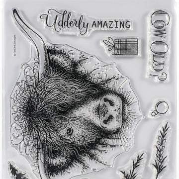 Creative Expressions Pink Ink Designs A5 Clear Stamp Set - Cow's It Going