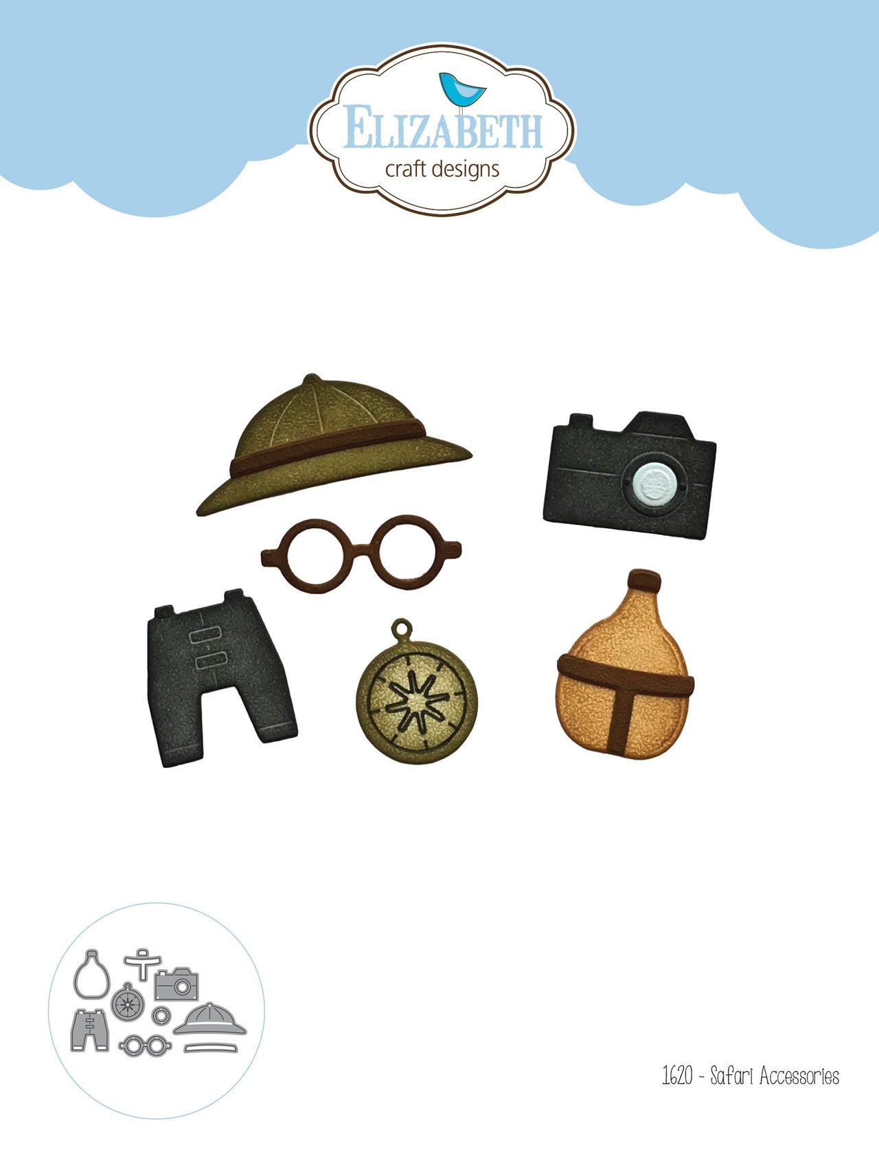 Elizabeth Craft Designs Elizabeth Craft Metal Die - Safari Accessories
