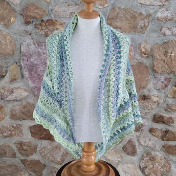 Tulip Center Triangle Shawl