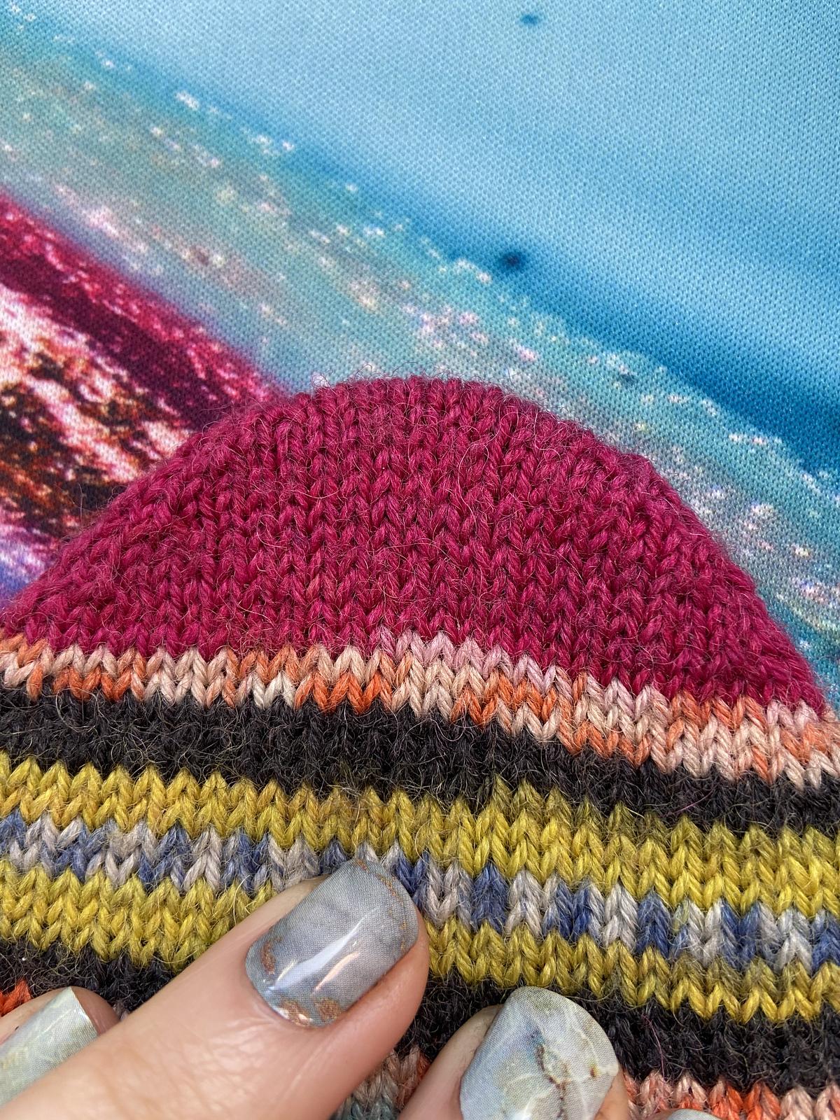 Vanilla Cream Socks Toe Up