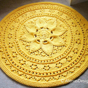 Floral Lace Rug