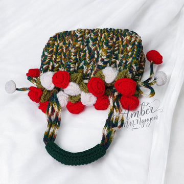 Roses Garden Handbag Crochet Pattern - Digital Download