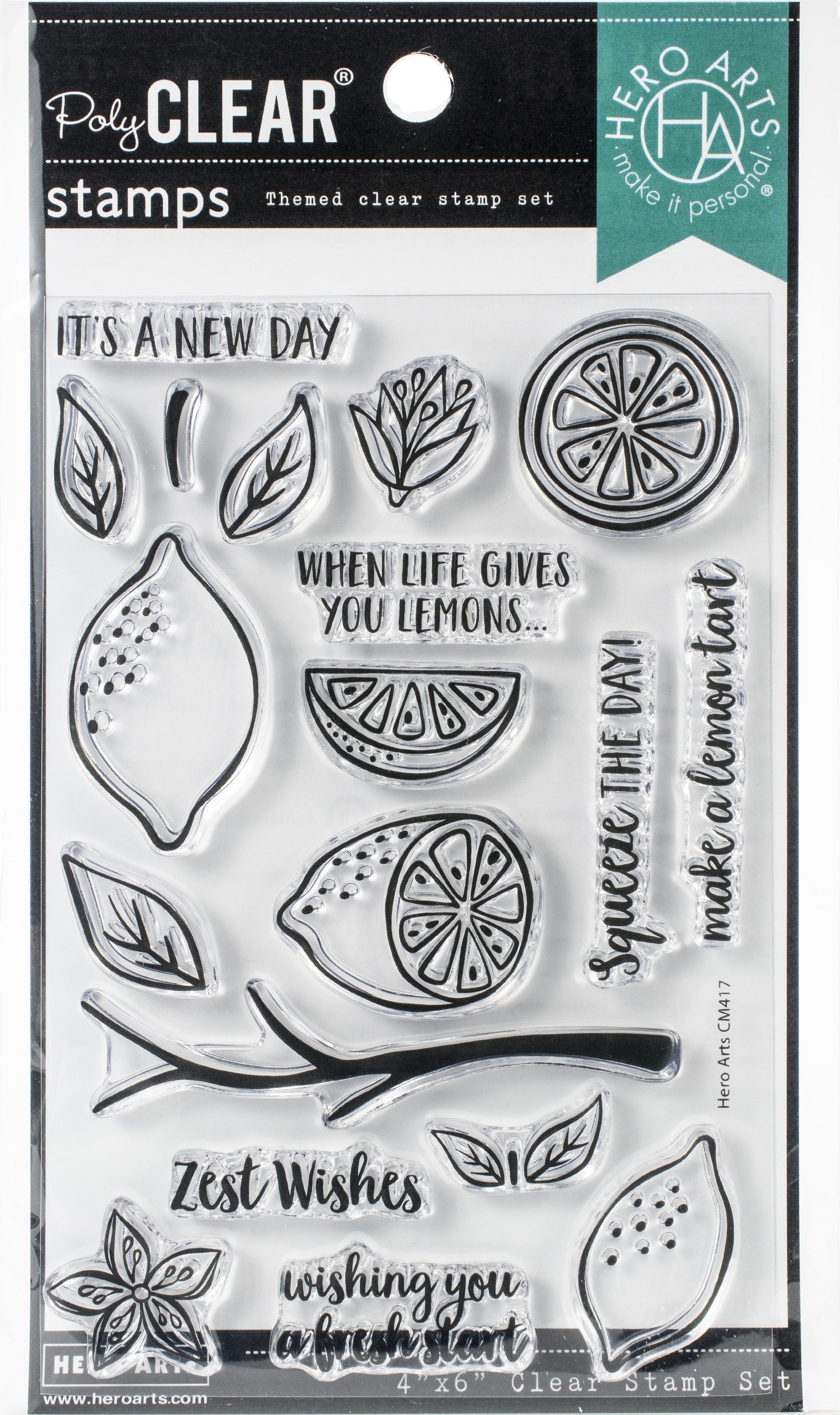 Hero Arts Clear Stamps 4"X6" - Zest Wishes