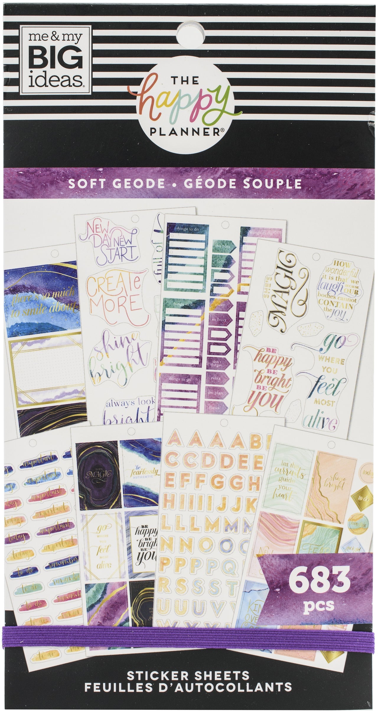 Happy Planner Sticker Value Pack - Soft Modern Geode, 683/Pkg