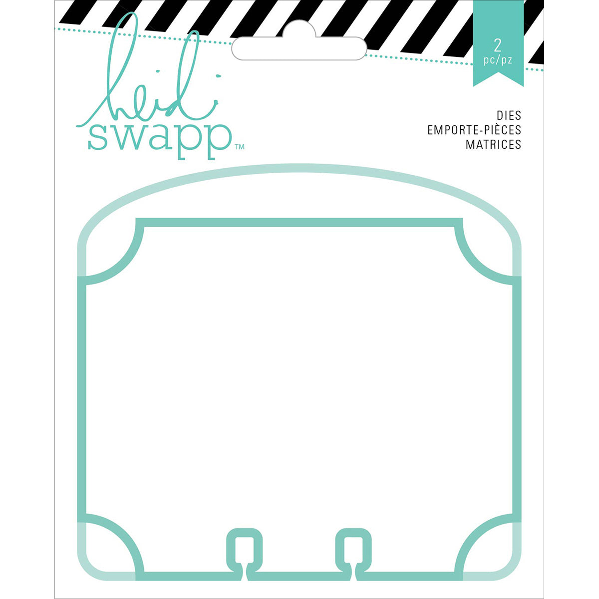 American Crafts Heidi Swapp Memorydex Dies 2/Pkg - Oval Top & Corner Dividers
