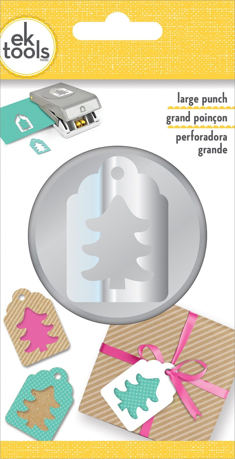 EK Success EK Tools Large Double Punch - Tree Tag