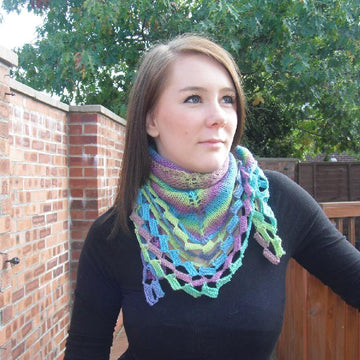 Bricks & Mortar Triangular Shawl