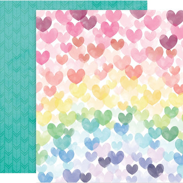 American Crafts Paige Evans Bloom Street Double-Sided Cardstock 12"X12" 25/Pkg - #6