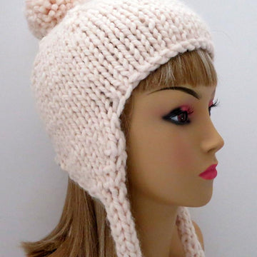 Snowball Hat with Plump Ties