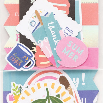 American Crafts Sun & Fun Ephemera Cardstock Die-Cuts 40/Pkg - Quote
