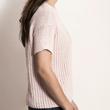 Ashby Tee in Blue Sky Fibers Skinny Cotton - 20161 - Downloadable PDF