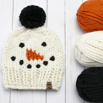 Snowman Pompom Hat