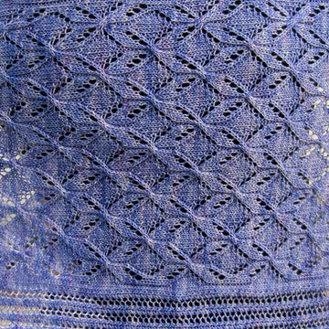 Cable Lace Snowflake Shawl