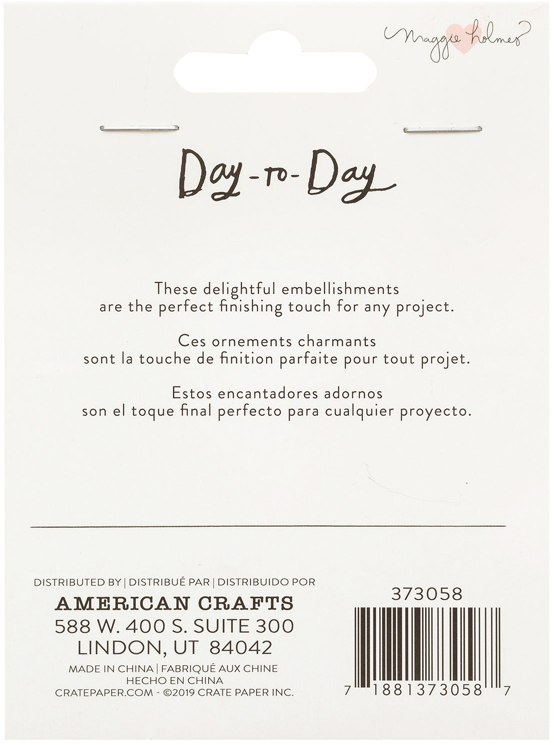 American Crafts Maggie Holmes Day-To-Day Planner Binder Clips 8/Pkg - 622431