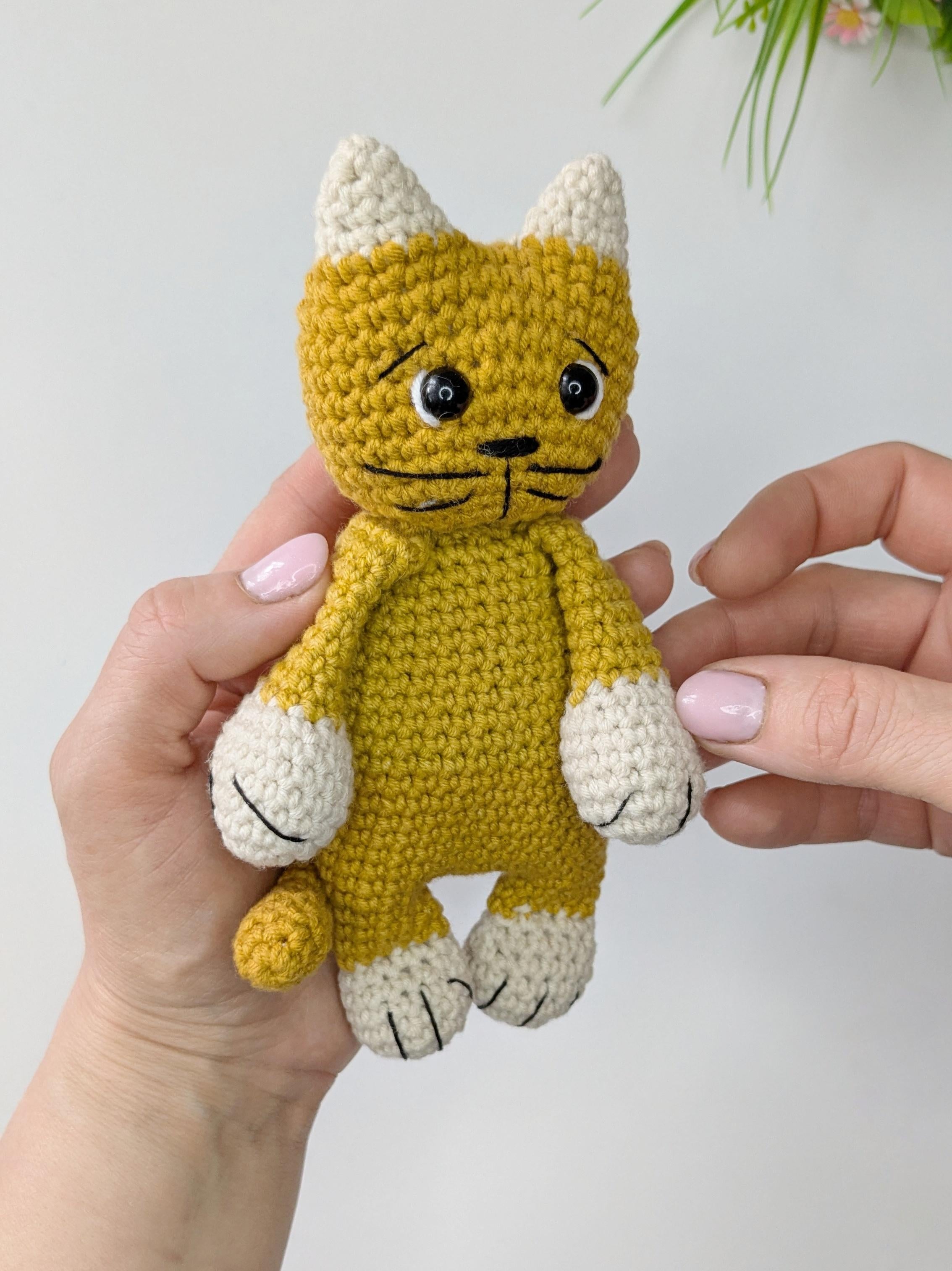 Crochet Cat Baby Snuggler Pattern, Easy Crochet Plushie