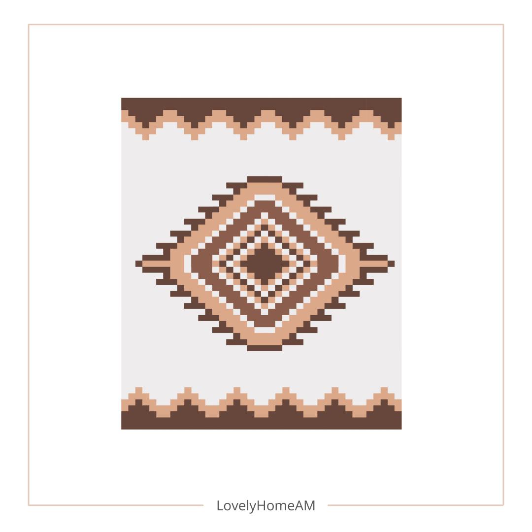 Chunky Blanket Knitting Pattern: Aztec Finger Knit DIY (PDF)