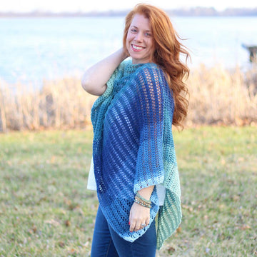 Easy Breezy Knit Poncho