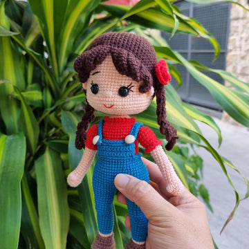 Crochet doll pattern, Amigurumi doll, Trixie doll