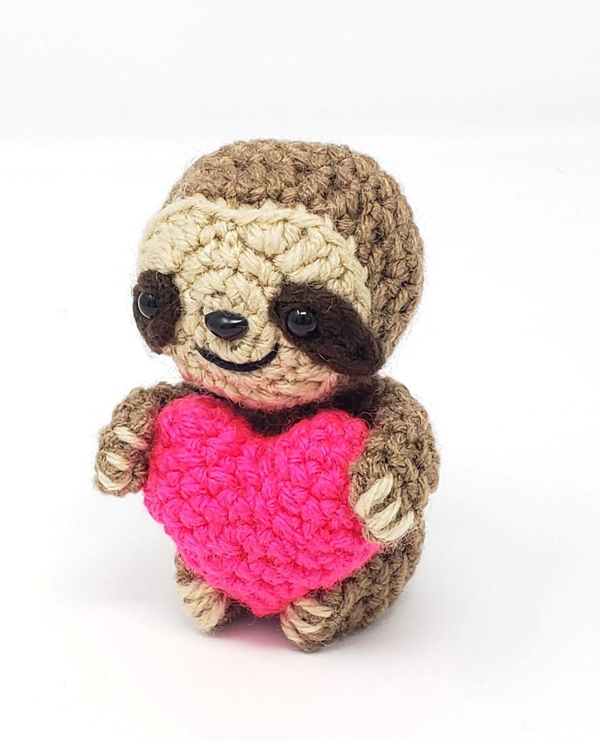 Valentine the Sloth Amigurumi