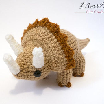 Amigurumi Triceratops Dinosaur