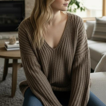 Knit like Faux Angora Sweater