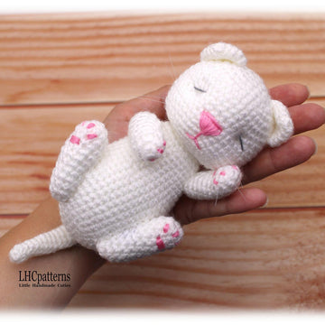 Sleeping Kitten in Cradle Crochet Pattern