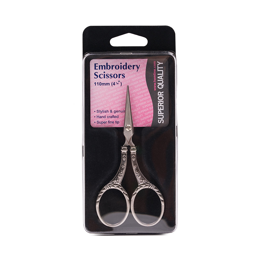 Hemline Engraved Embroidery Scissors