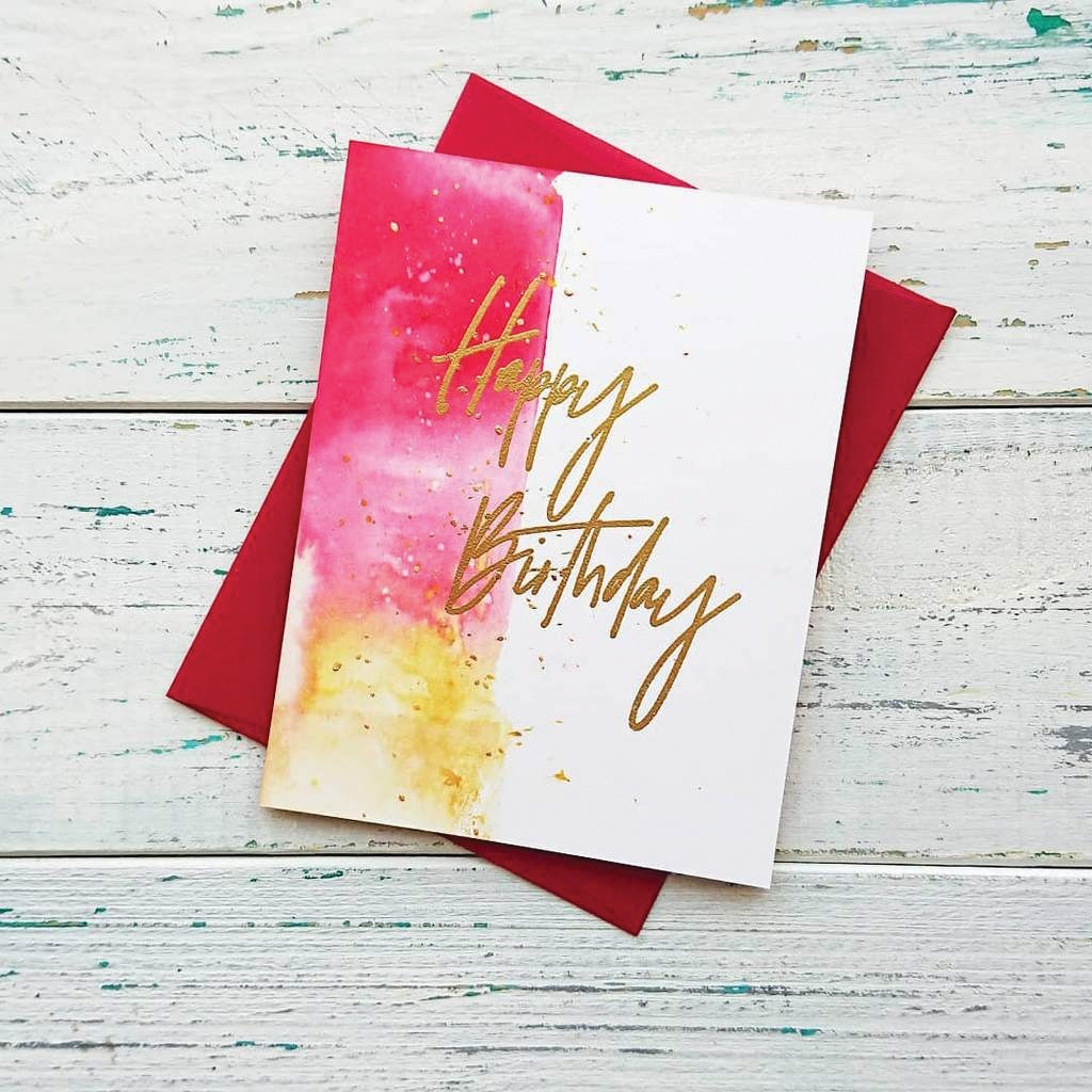 Pinkfresh Studio Clear Stamp Set 6"X8" - Scripted Bold Sentiments 2