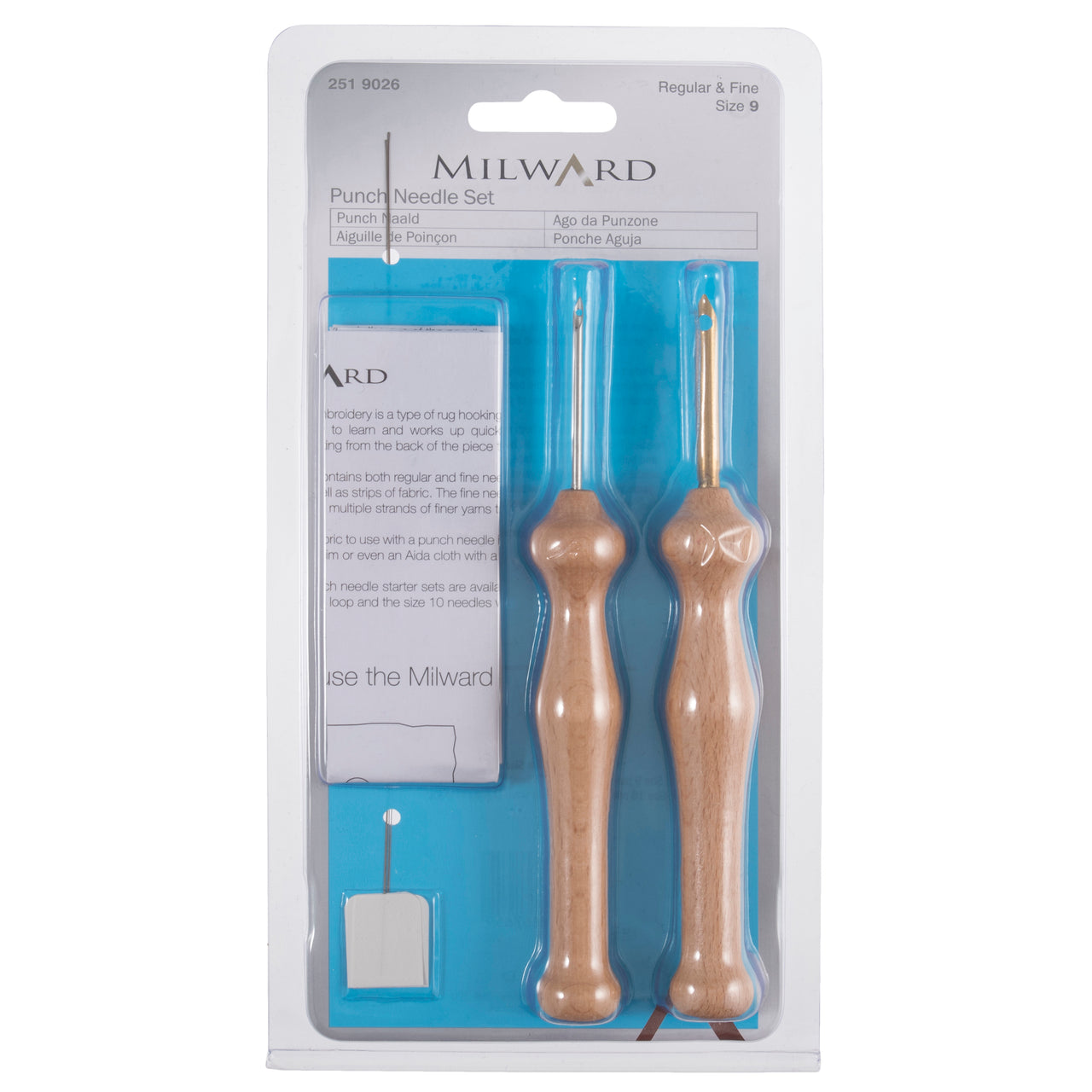 Milward Punch Needle Set: Size 9: Regular and Fine