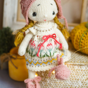 Knitting Toy Clothes Pattern - Baby Summer for 10in/25cm toys