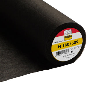 Vlieseline EasyFuse Interlining Ultrasoft Light Iron-on - 90cm - Black