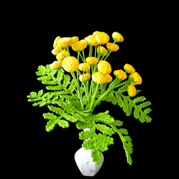 Crochet Tansy flowers