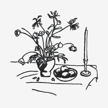 DMC Wilting Vase Still Life Embroidery Pattern - PAT2008 - Downloadable PDF