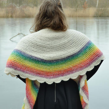 Rainbow shawl