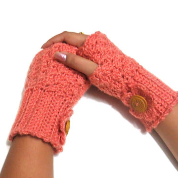 Fingerless mittens shell design